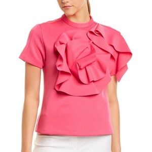 NWOT Gracia Ruffle Flower Top